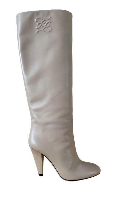Fendi Beige Leather Boots