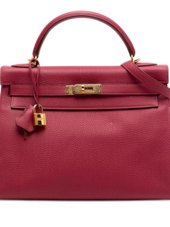 Hermes Rubis Togo Kelly II Retourne 32