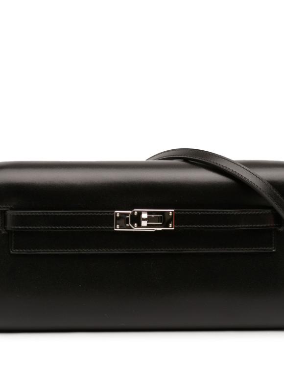 Hermes Black Box Calf Kelly To Go Wallet