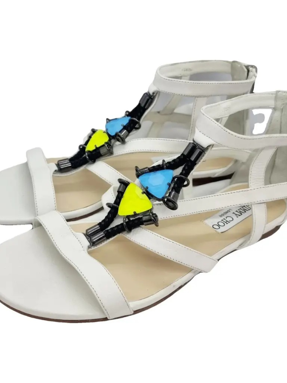 Jimmy Choo Embellished Flat Sandals