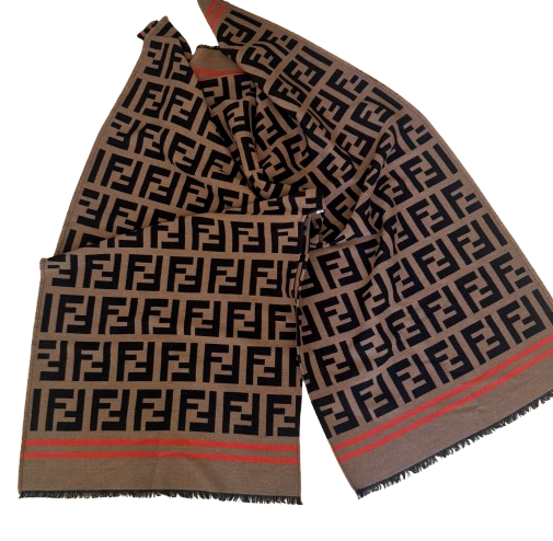 Fendi Cashmere/Wool Zucca Cape