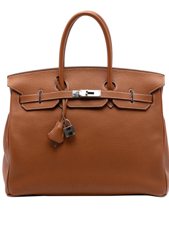 Hermes Hemres Gold Togo Birkin Retourne 35