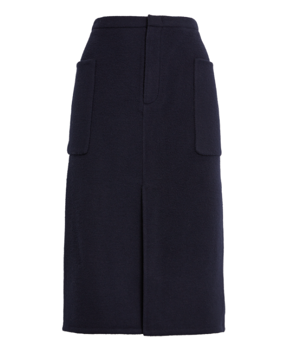 Vince Brushed Recycled Wool-Blend Pencil Skirt