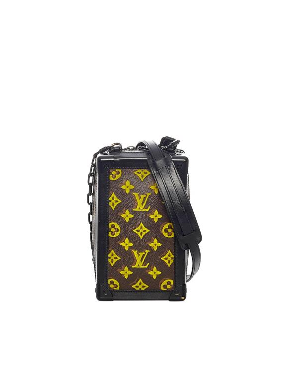 Louis Vuitton Monogram Canvas Yellow Flocked Limited Edition Vertical Soft Trunk Bag