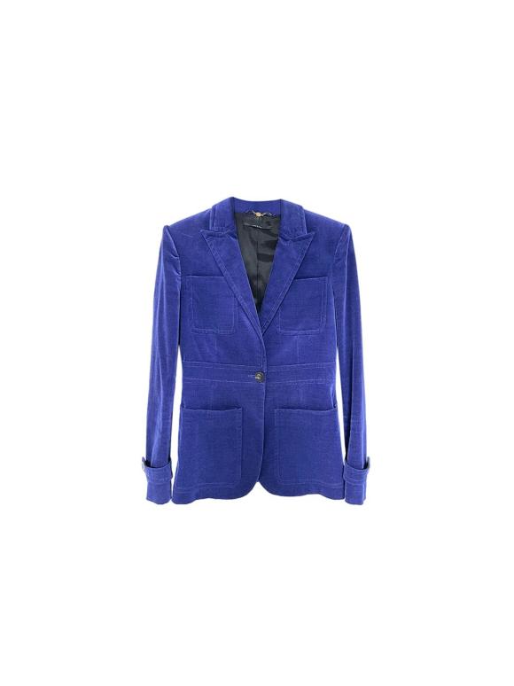Gucci Vintage blue velvet blazer