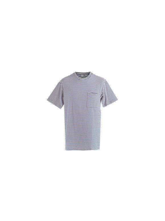Aspesi Blue/Beige Cotton Jersey T-Shirt