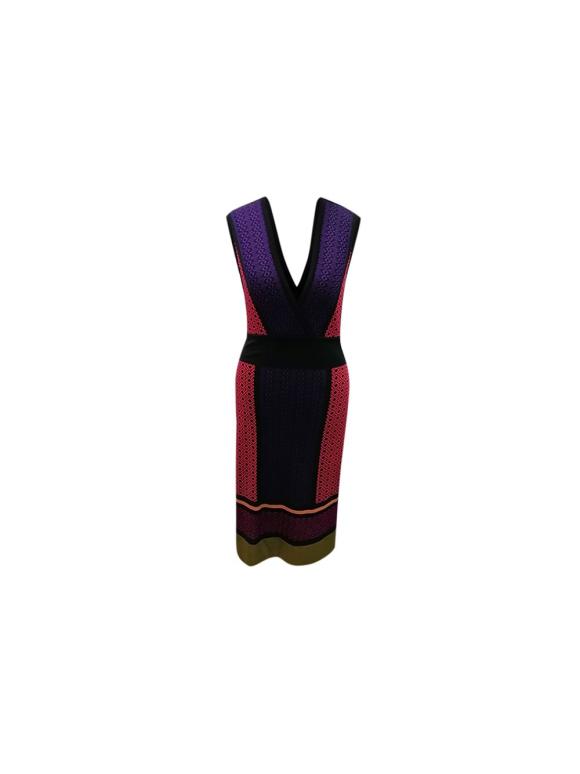 Missoni Wool Blend Knitted Sleeveless Dress