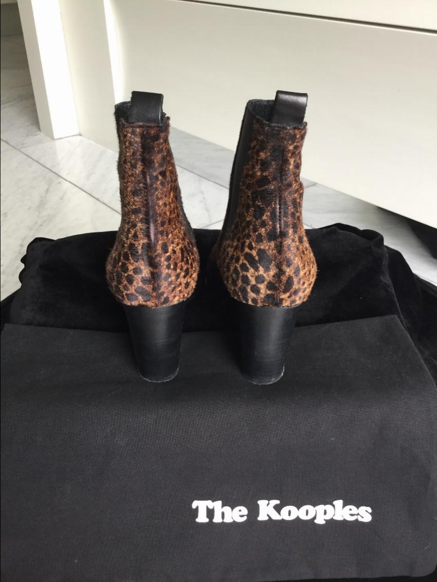 The Kooples Leopard Print Block Heel Boots Hardly Ever Worn It