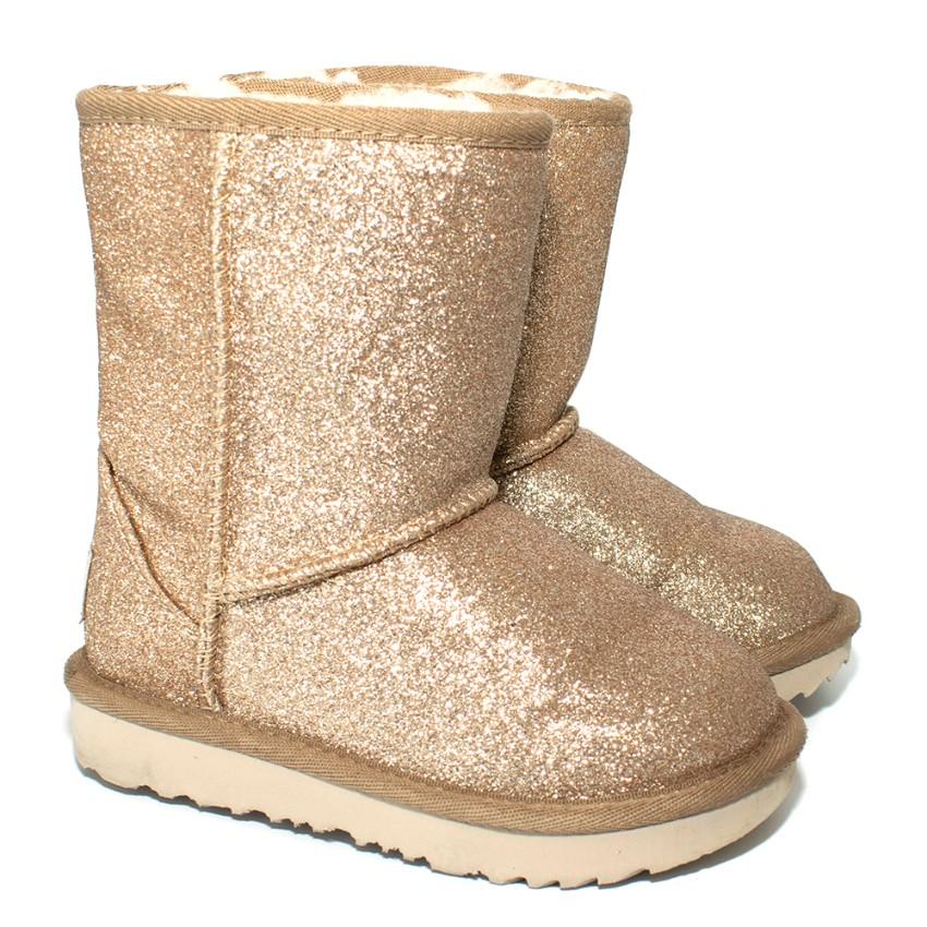 Ugg Australia Ugg Australia Kids Gold Glitter Ugg Boots Hewi