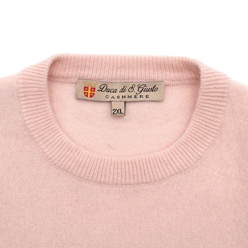 Duca di San Giusto Baby Pink Cashmere Jumper Hewi