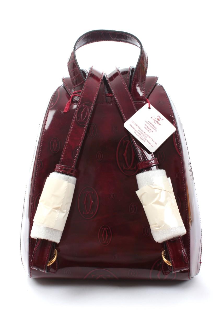 Cartier Cartier Vintage Must De Cartier Patent Backpack Hewi