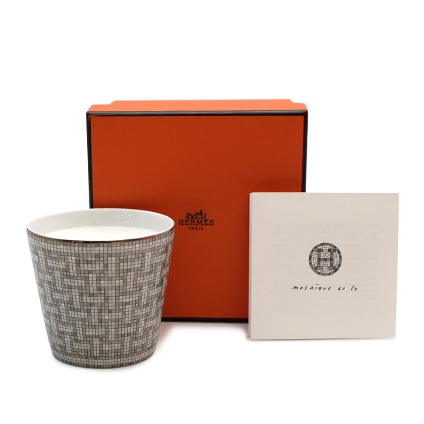 Hermes Mosaique Au 24 Platinum Candle Tumbler Hewi