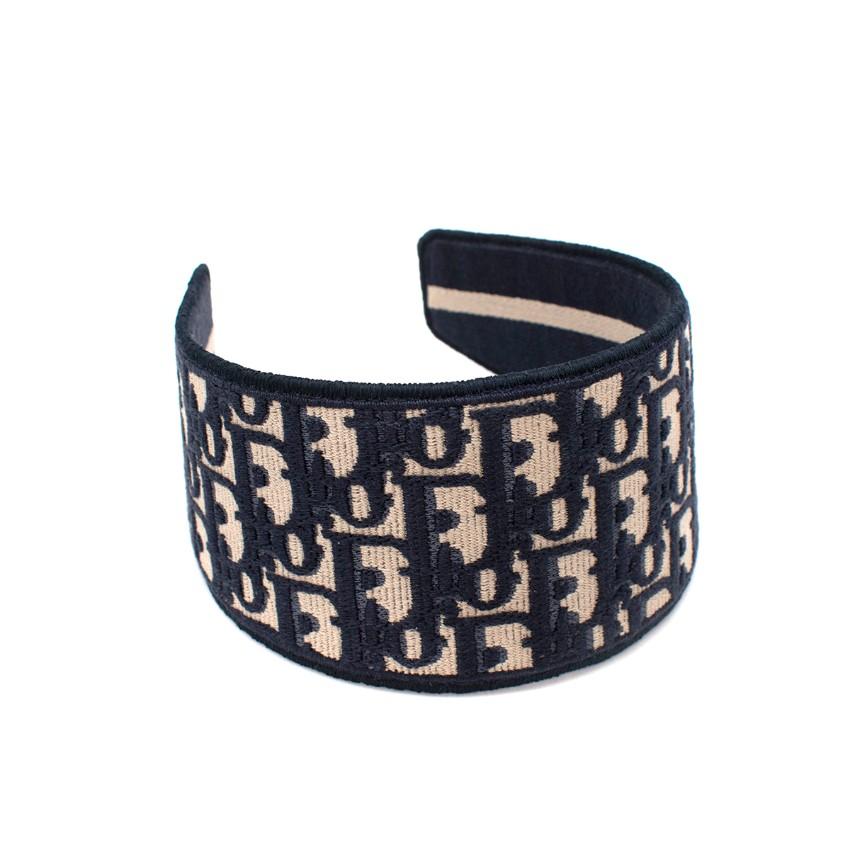 Dior DOblique Jacquard Monogram Headband Hardly Ever Worn It