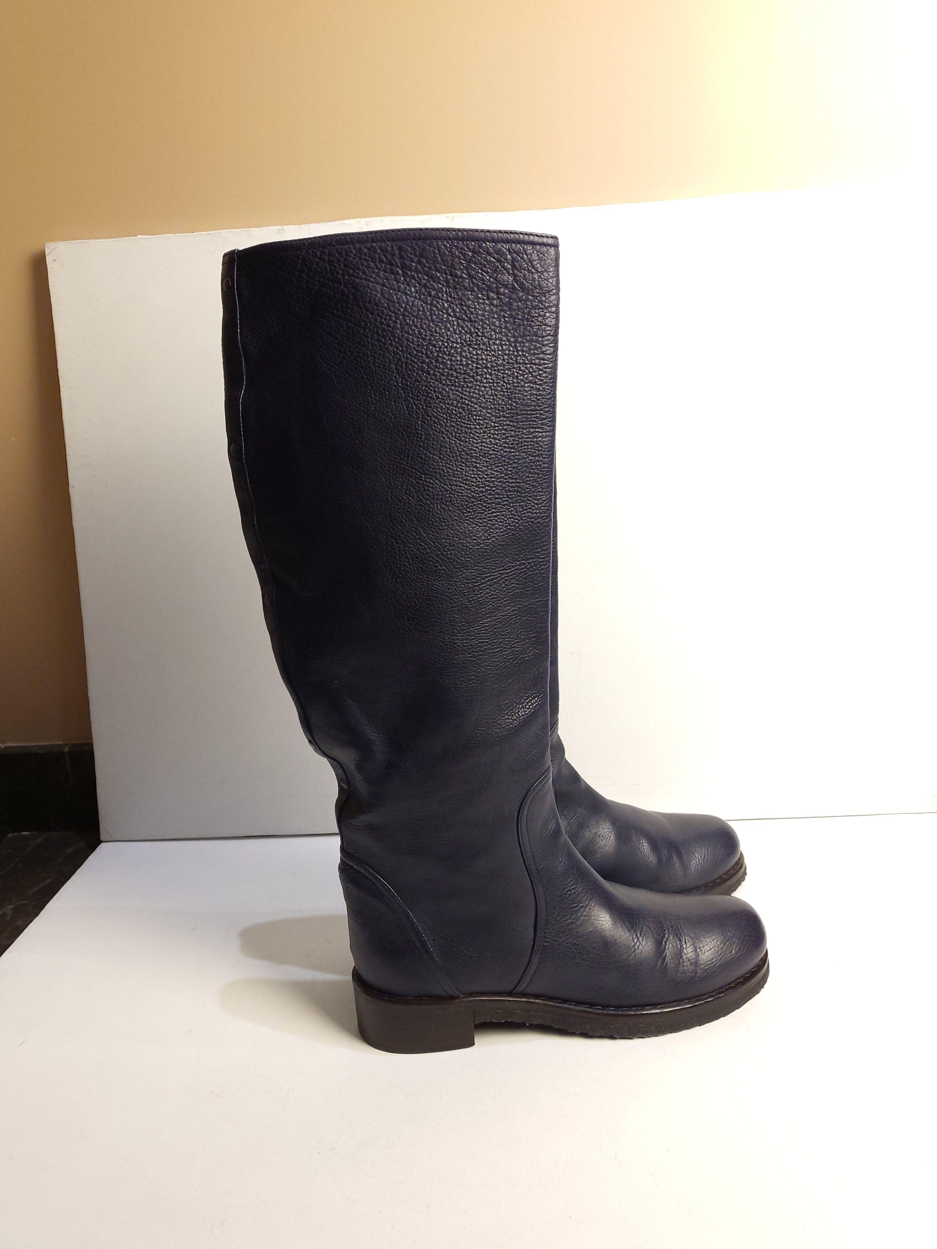 flat long boots