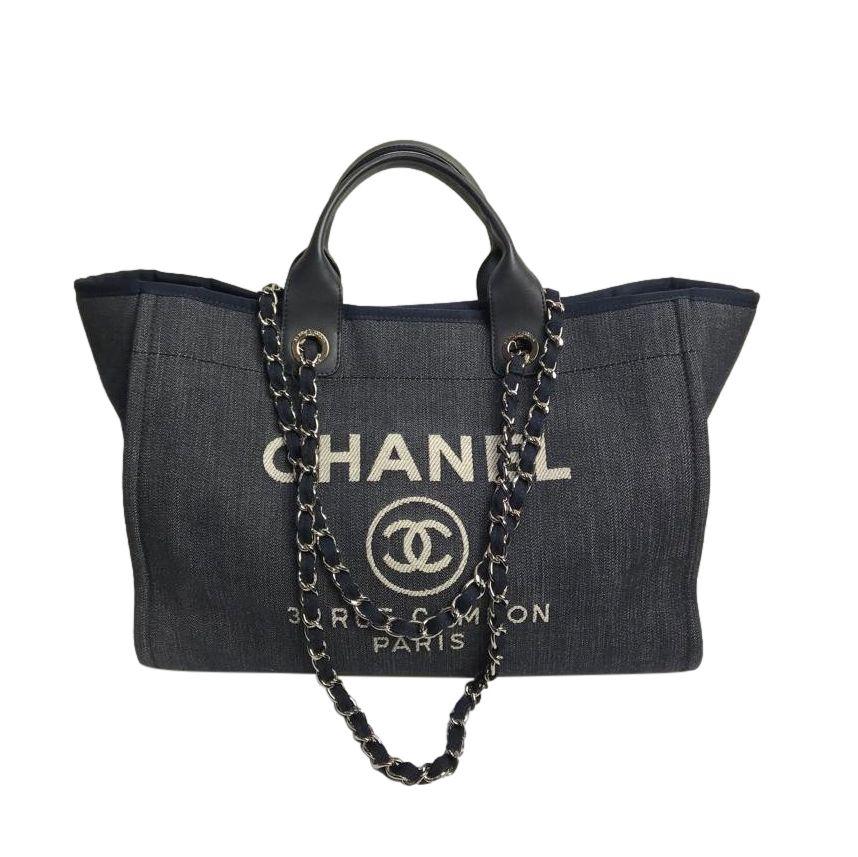 Chanel Deauville Denim Tote Bag One Size Hardly Ever Worn It