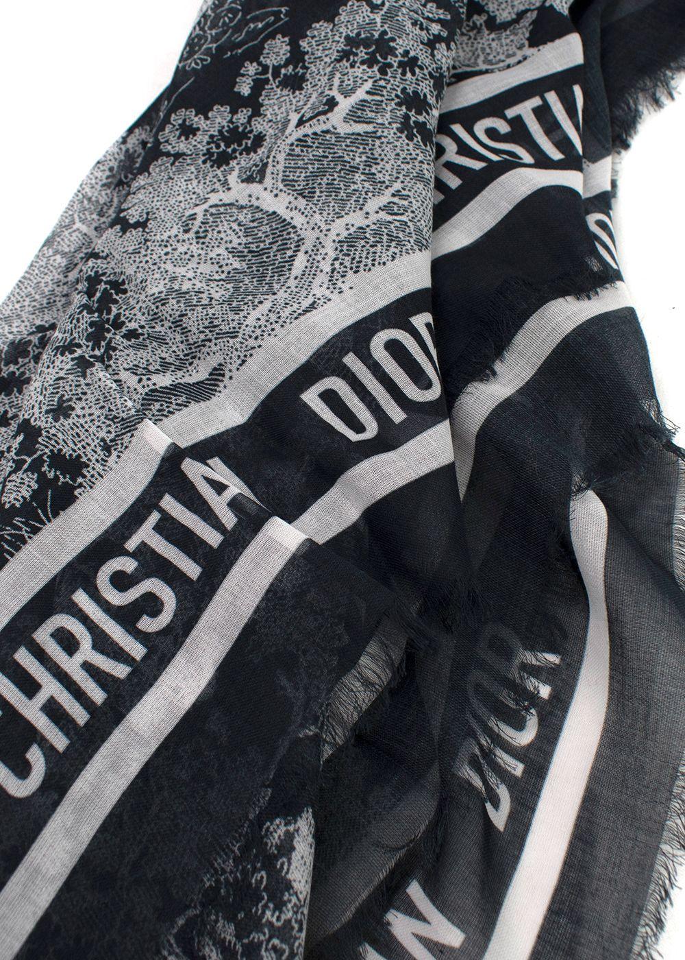 Dior Blue Toile De Jouy Cotton Shawl | Hardly Ever Worn It