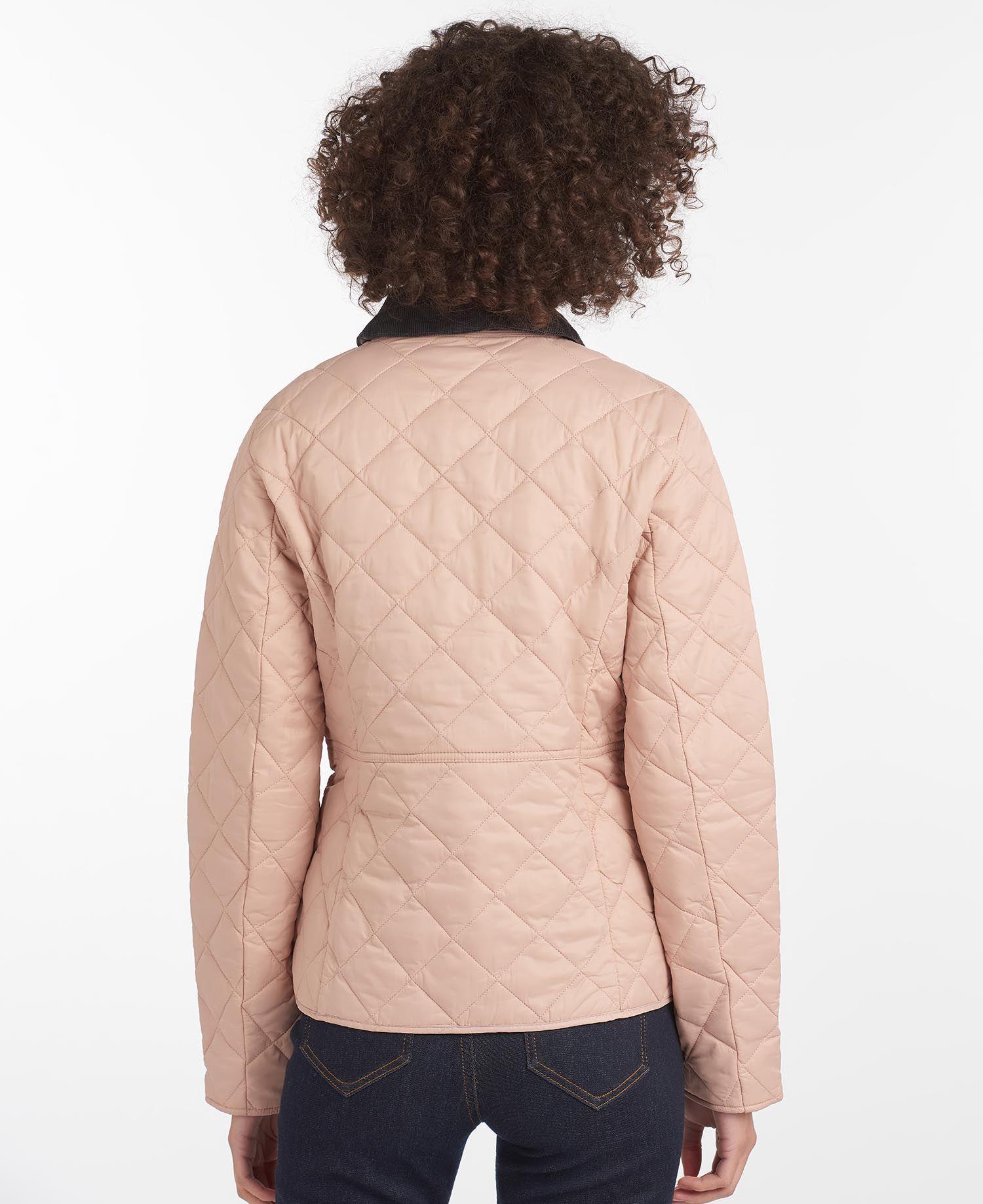 Barbour Pale Pink Deveron Quilted Jacket M Hardly Ever Worn It