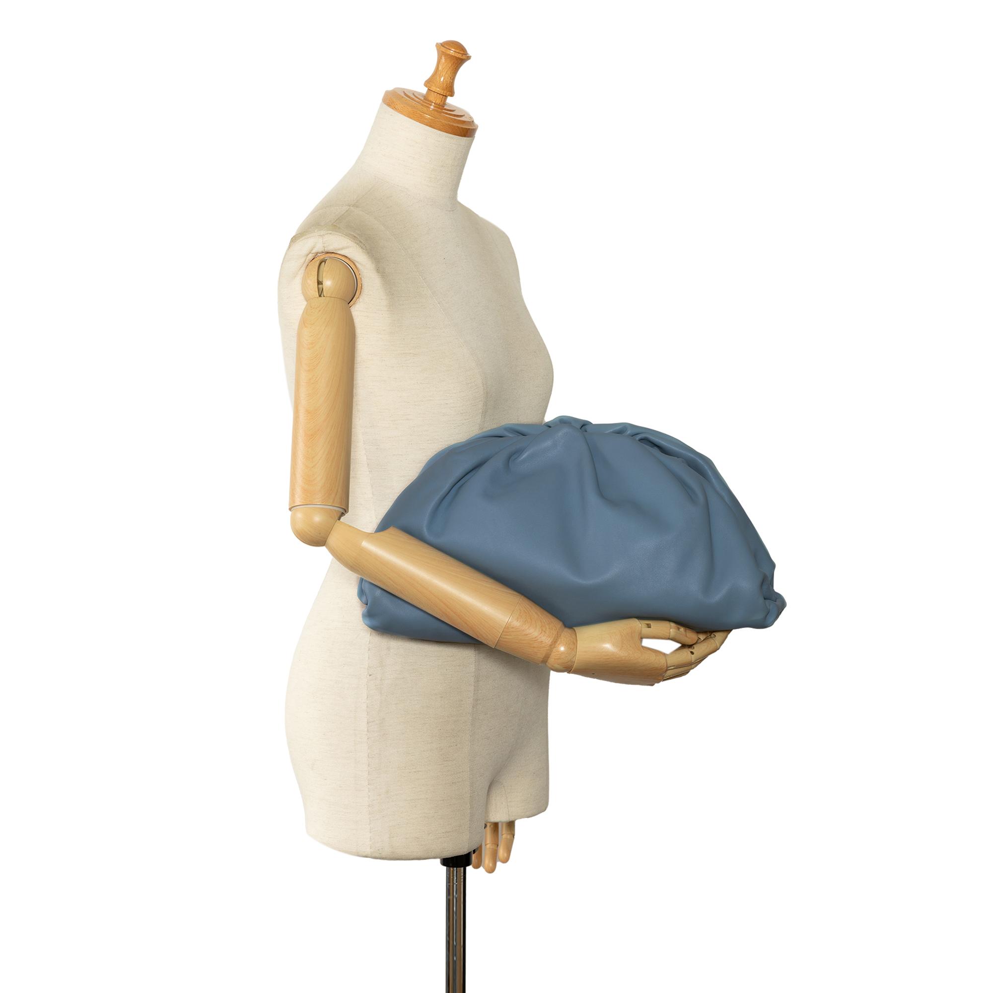 Bottega Blue The Pouch Clutch One Size Hardly Ever Worn It