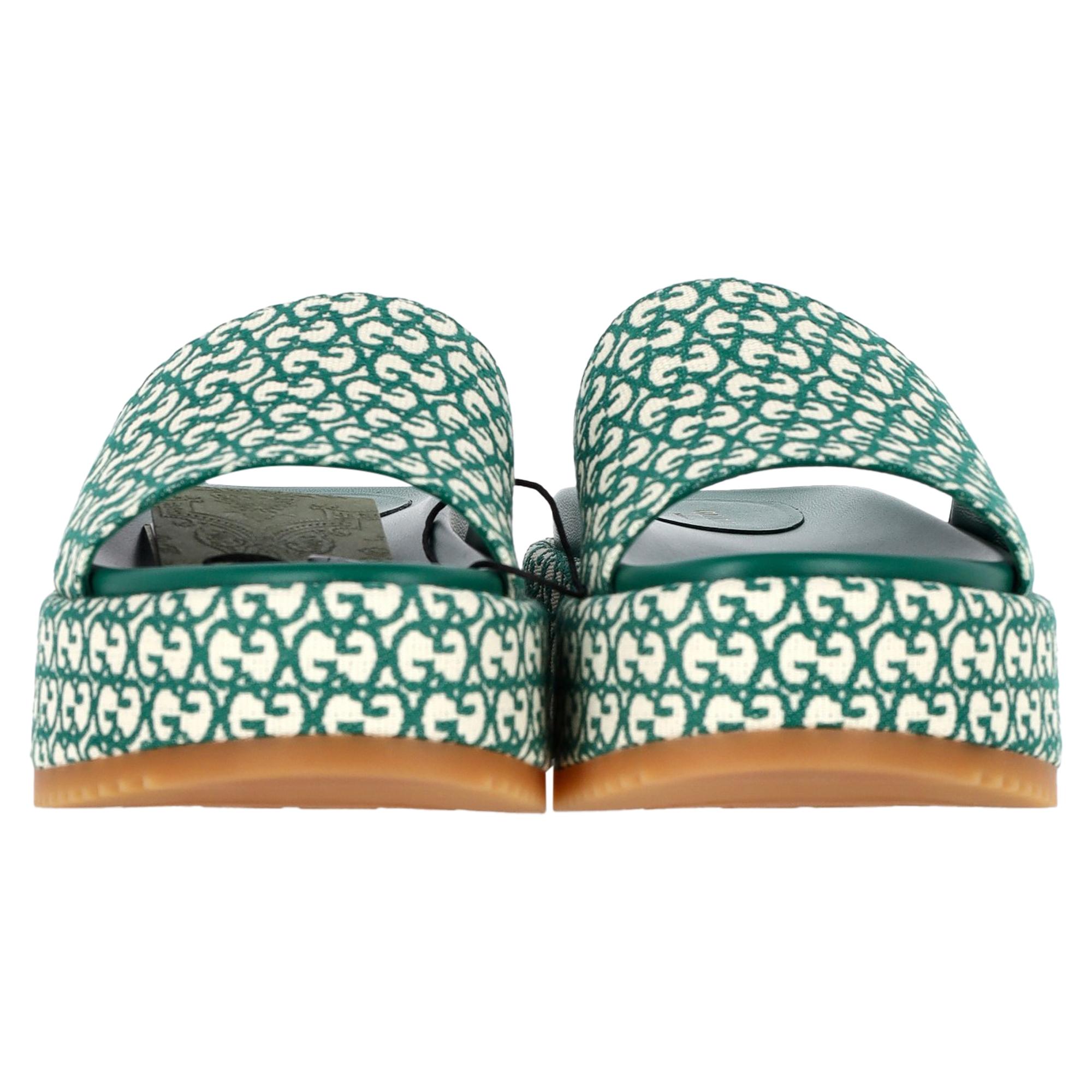 Gucci Green Platform Slide Sandals | XXS | Hardly Ever Worn It
