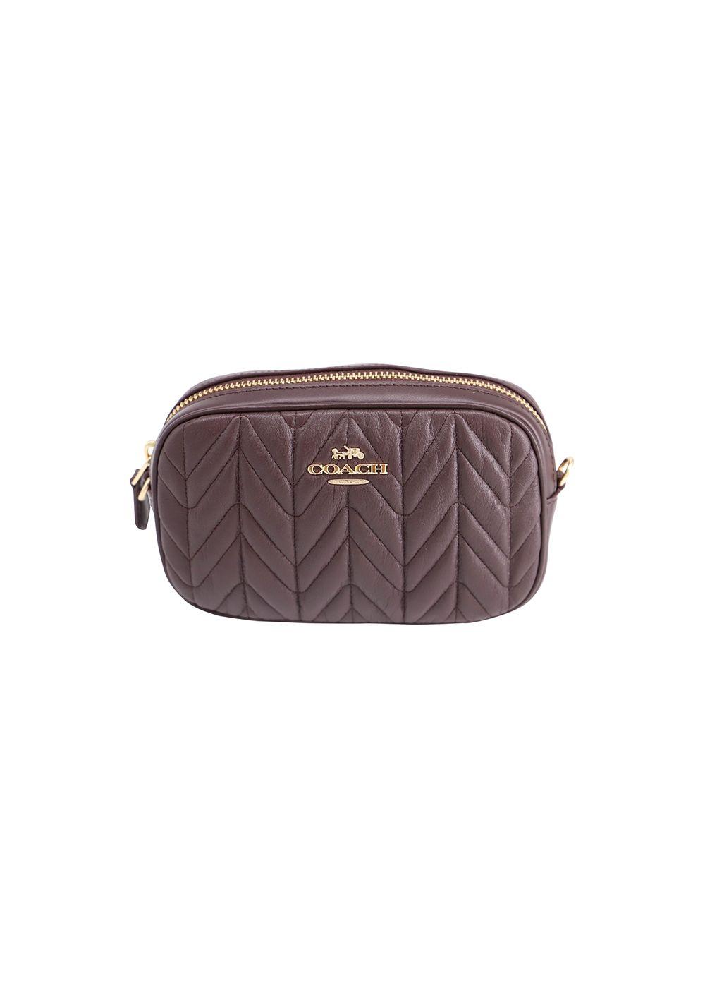 coach quilted belt bag