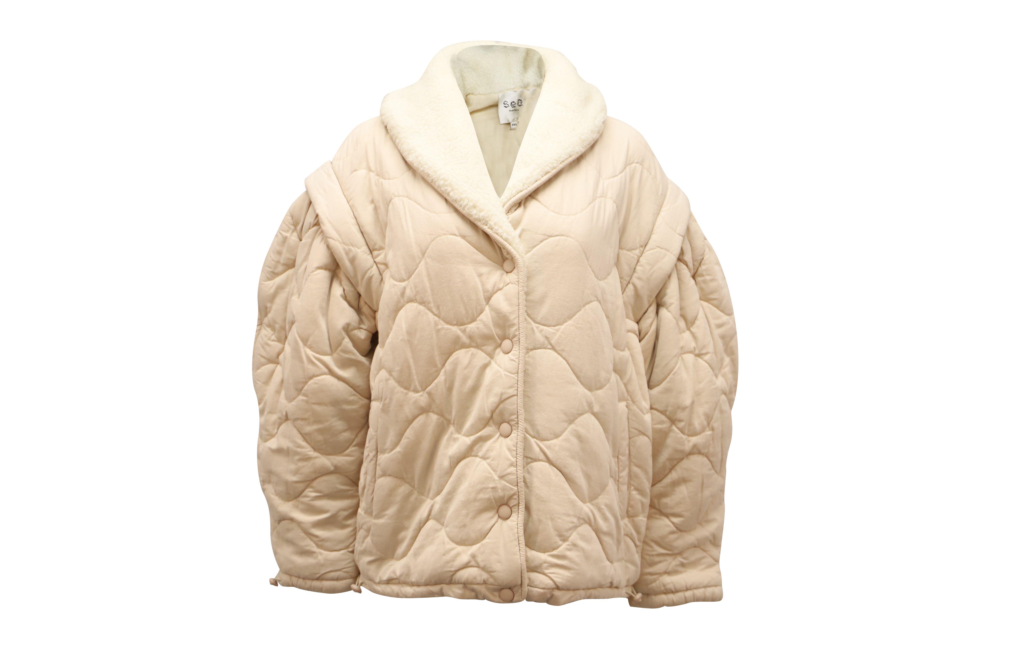 Sea New York Beige cotton quilted Layla jacket | Hewi