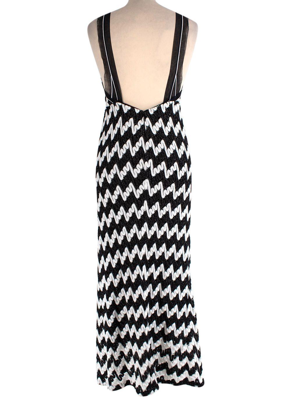 Missoni Black and White Zig Zag Textured Dress Hardly Ever Worn It