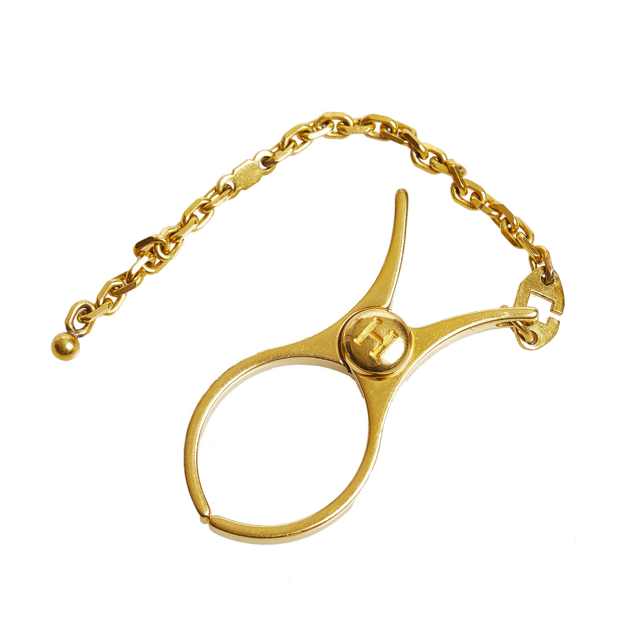 Hermes Gold Tone Filou Glove Clip Hardly Ever Worn It