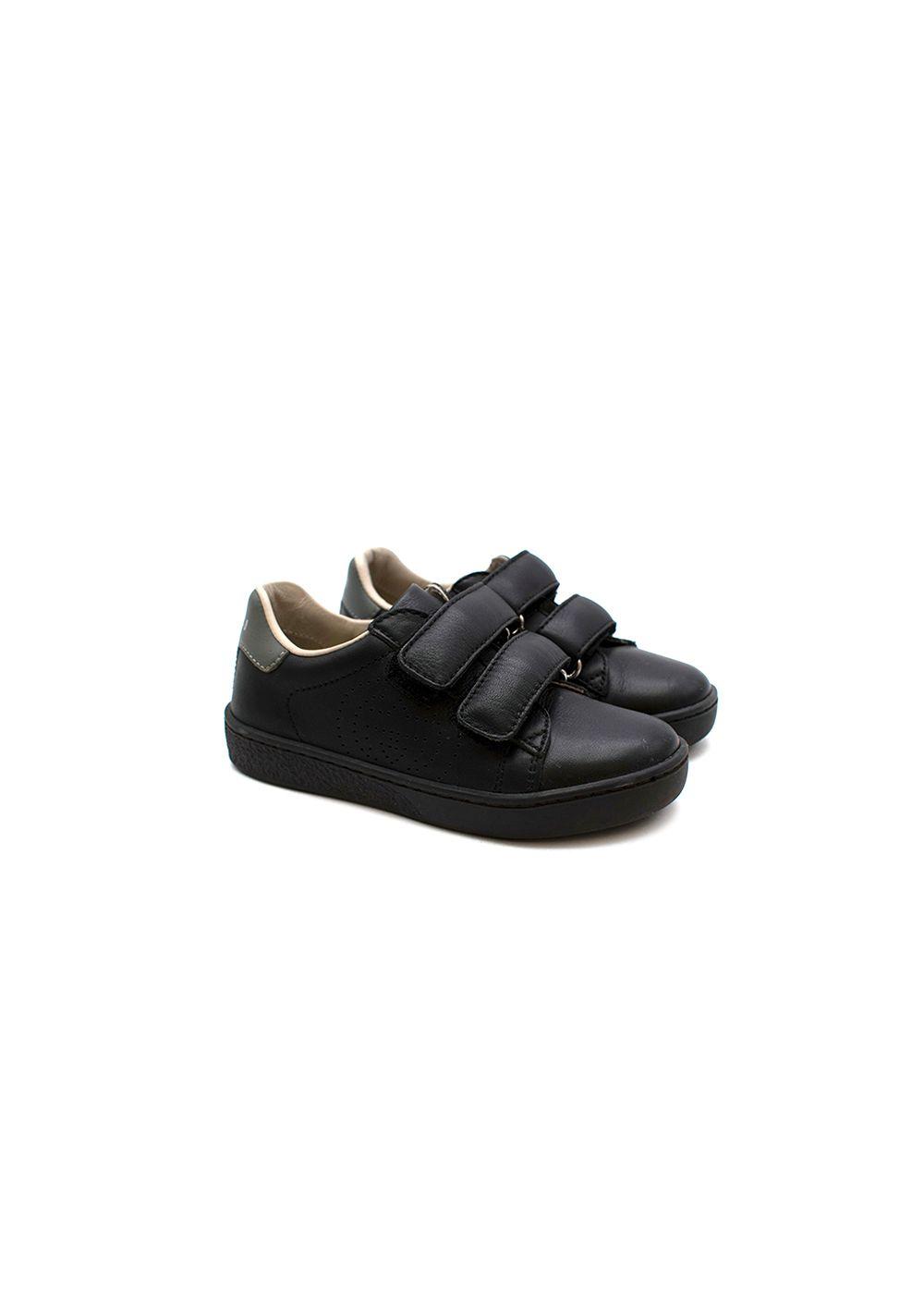 Gucci Black leather velcro strap trainers Hardly Ever Worn It