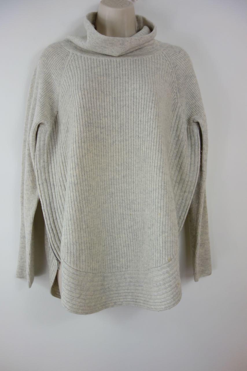 Vince Cream Cashmere Funnel Neck Jumper Hardly Ever Worn It