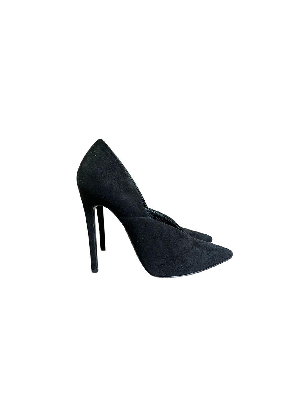Victoria Beckham Black Suede Pumps 38 Hardly Ever Worn It